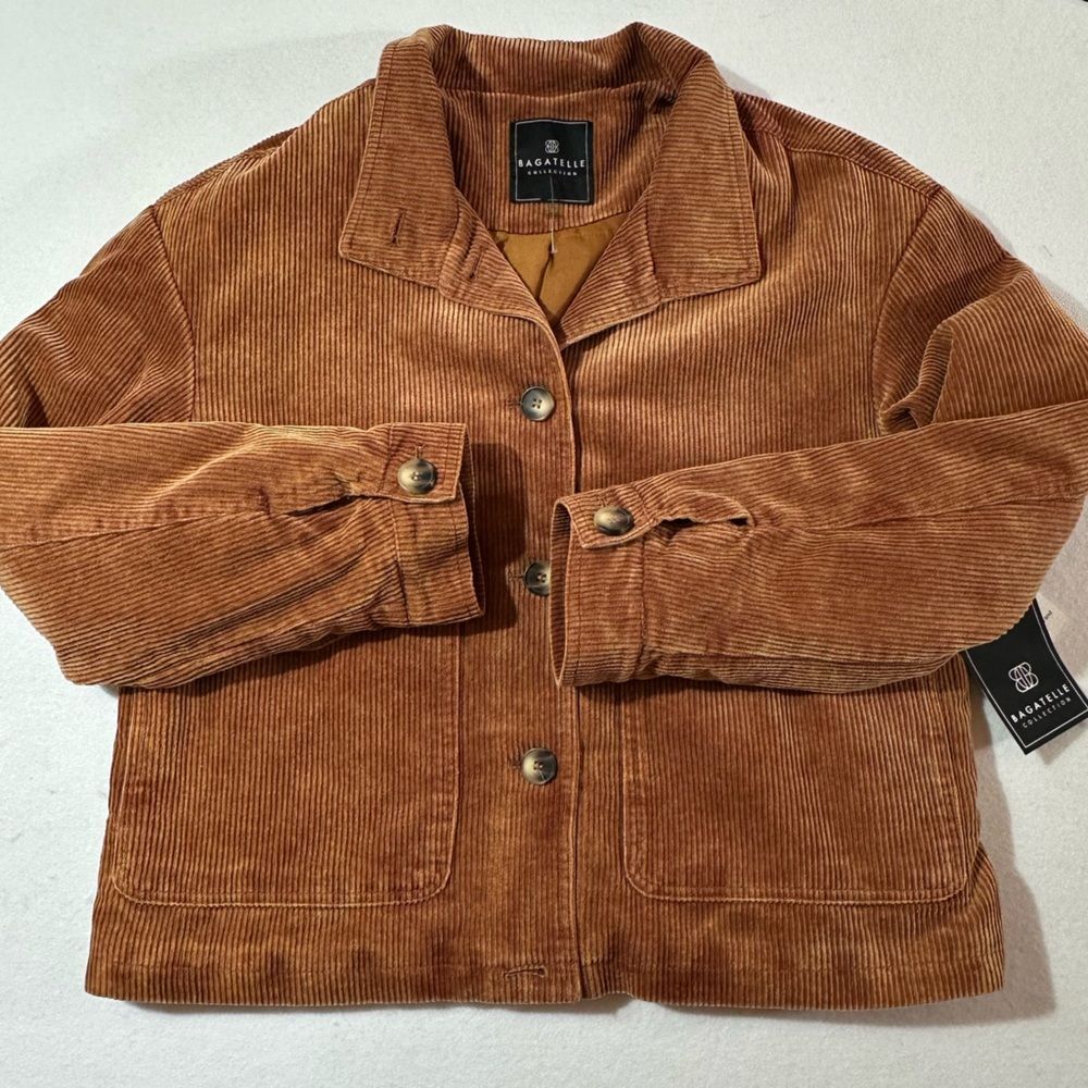 bagatelle Women's Rust Brown Corduroy Jacket